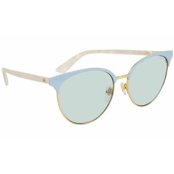 Gucci Round Style Light Blue Lens - Picture 2 of 7